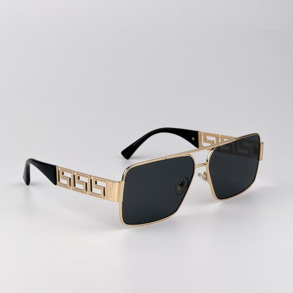 Versace VE2290 Sunglasses – Gold / Dark Grey Metal (100287) - Picture 5 of 9
